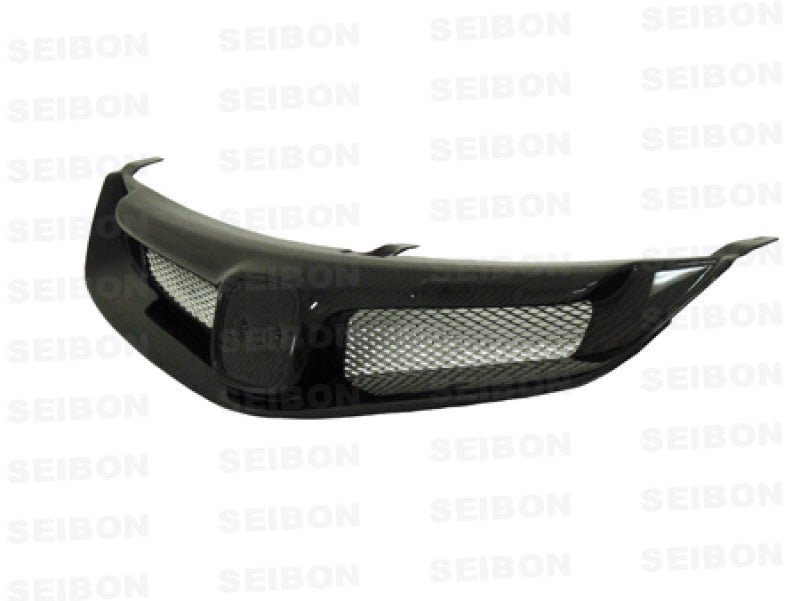 Seibon 06-10 Honda Civic 4Dr JDM / Acura CSX MG-Style Carbon Fiber Grill - Image 4