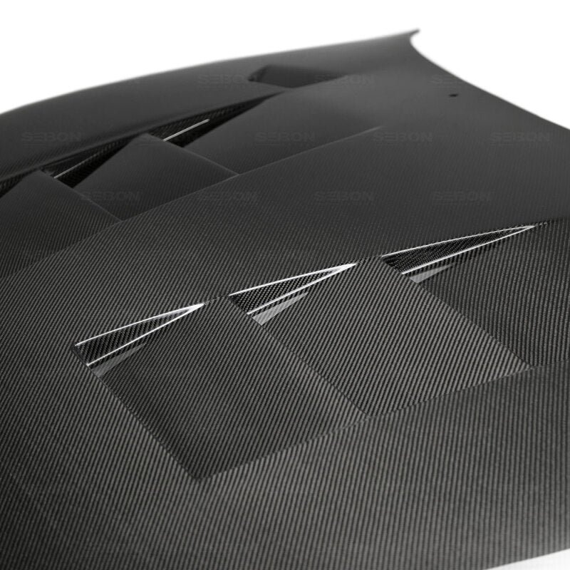 Seibon 93-98 Toyota Supra (JZA80L) TS Style Carbon Fiber Hood - Image 8