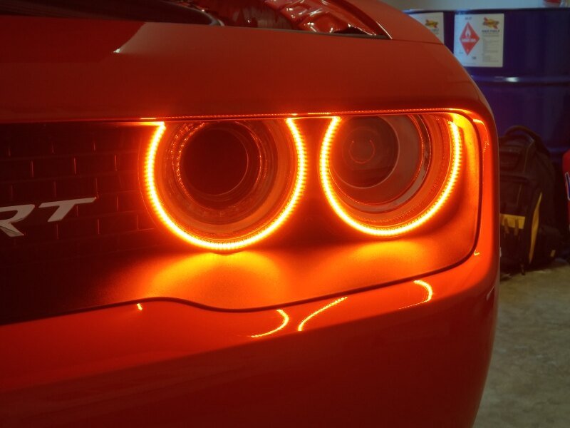 Oracle 15-21 Dodge Challenger Dynamic Surface Mount Headlight Halo Kit - - Dynamic - Image 3
