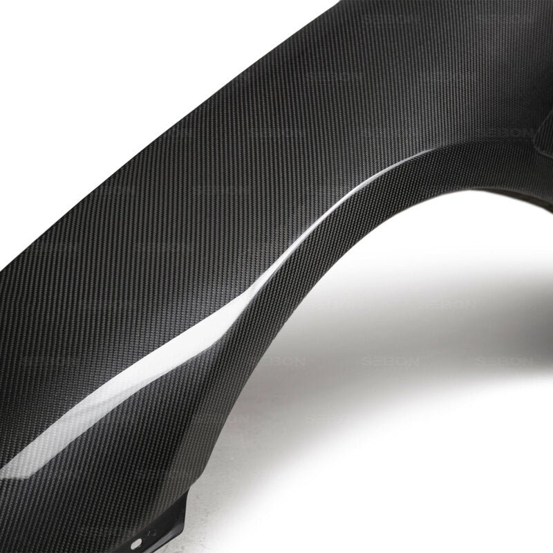Seibon 93-98 Toyota Supra TV-Style Carbon Fiber Fenders (Pair) - Image 5