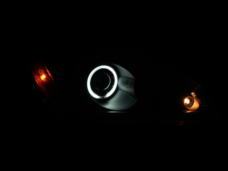 ANZO 2004-2007 Mitsubishi Lancer Projector Headlights w/ Halo Black (CCFL) - Image 4