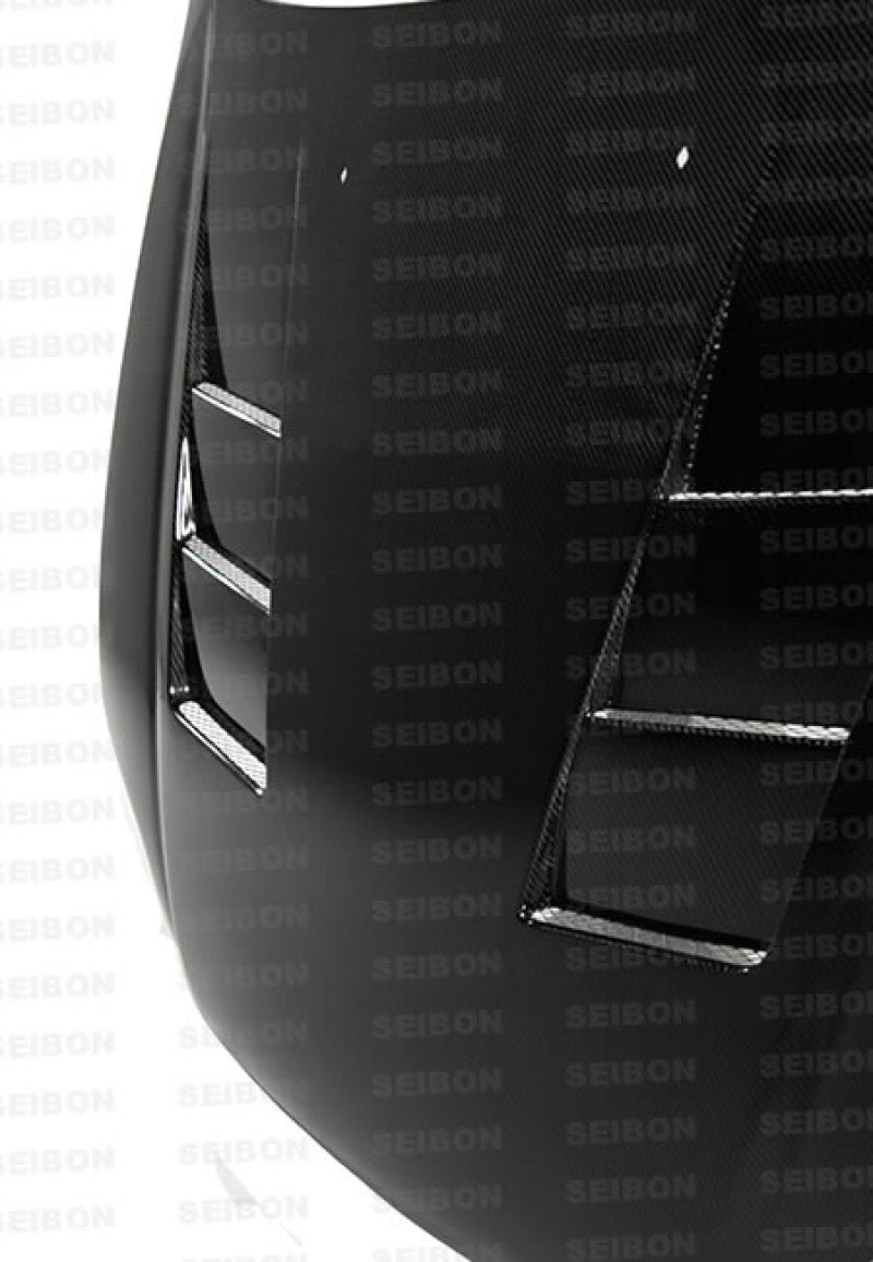 Seibon 99-00 Honda Civic (EM1/EJ6/7/8/EK9) TS-Style Carbon Fiber Hood - Image 3