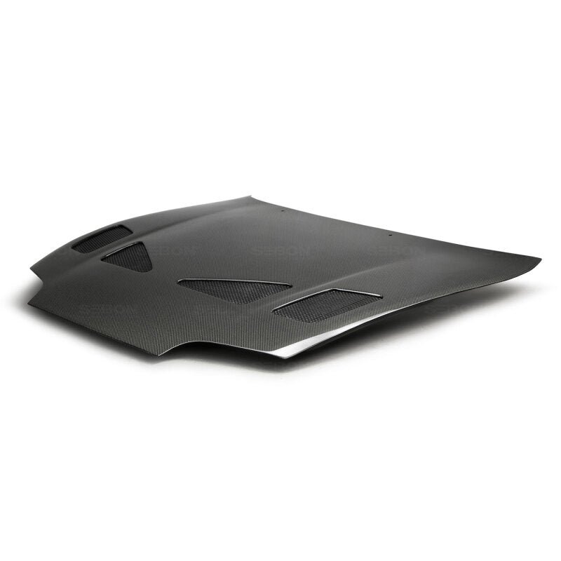 Seibon 93-98 Toyota Supra (JZA80L) TR Style Carbon Fiber Hood - Image 7