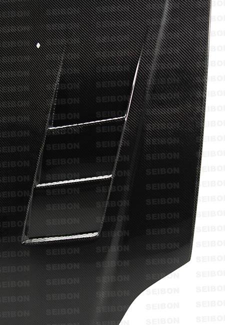 Seibon 99-00 Honda Civic (EM1/EJ6/7/8/EK9) TS-Style Carbon Fiber Hood - Image 5