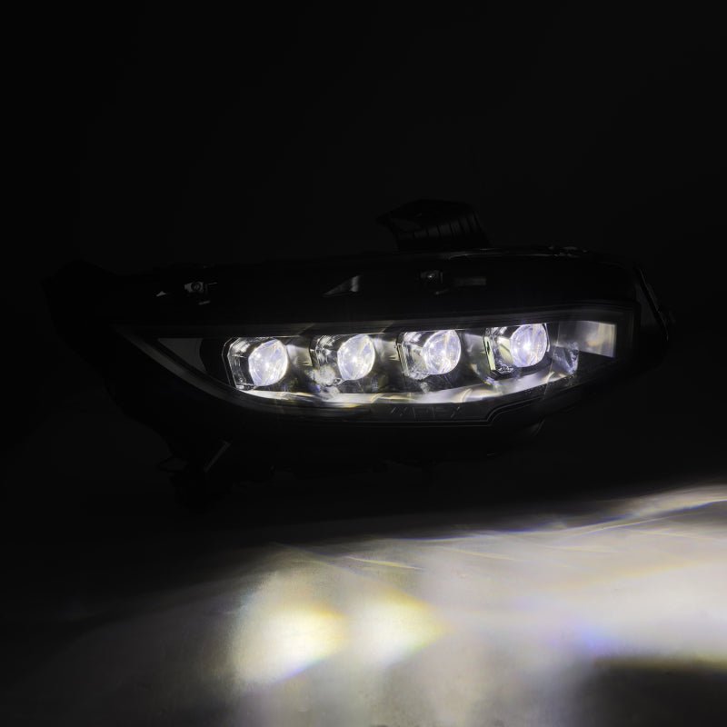 AlphaRex 16-21 Honda Civic NOVA-Series LED Proj Headlights Blk w/Activation Light & Seq.Sig / SB DRL - Image 3