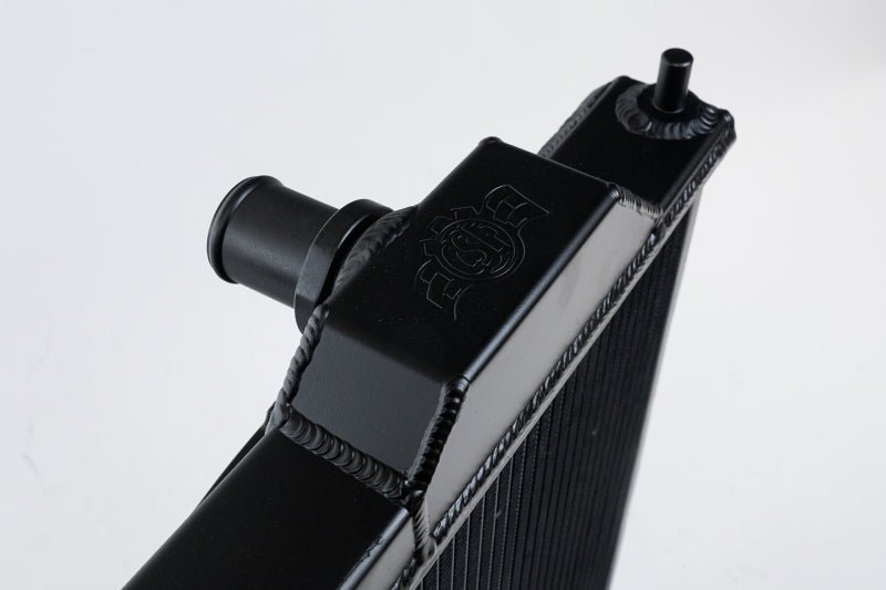 CSF 01-07 Mitsubishi Evo 7/8/9 Full-Slim Radiator w/12in Fan & Shroud/-16AN - Black - Image 3