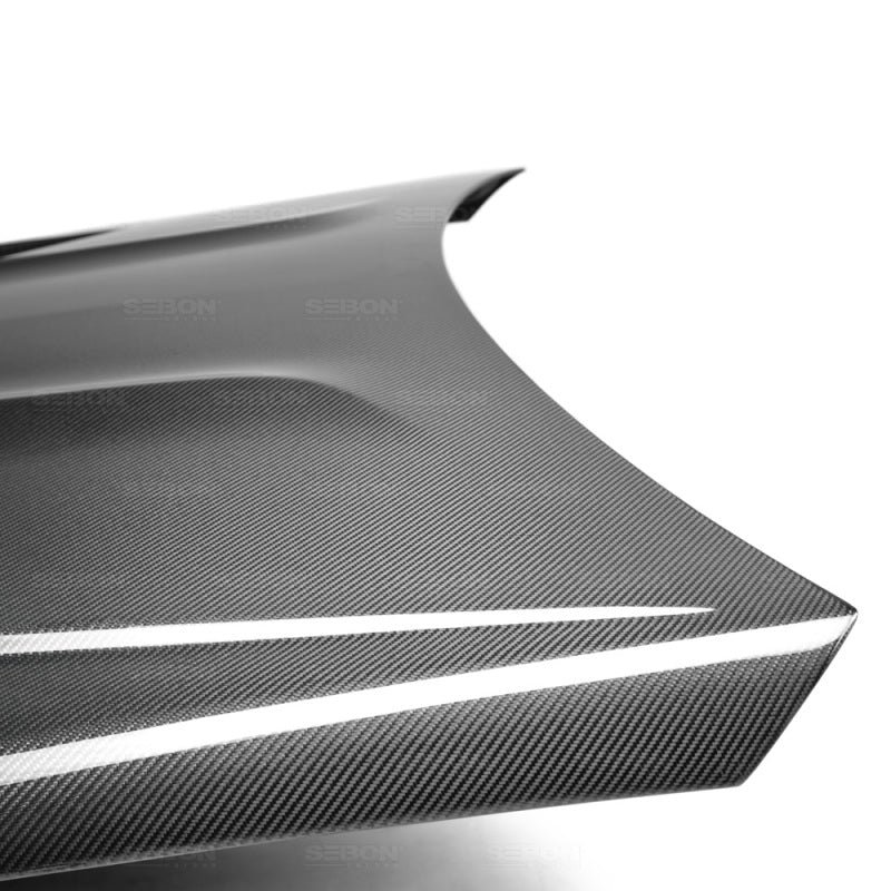 Seibon 12-14 Mercedes C-Class GT Style Carbon Fiber Hood - Image 3