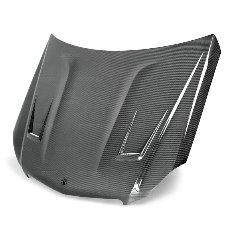 Seibon 12-14 Mercedes C-Class GT Style Carbon Fiber Hood - Image 4