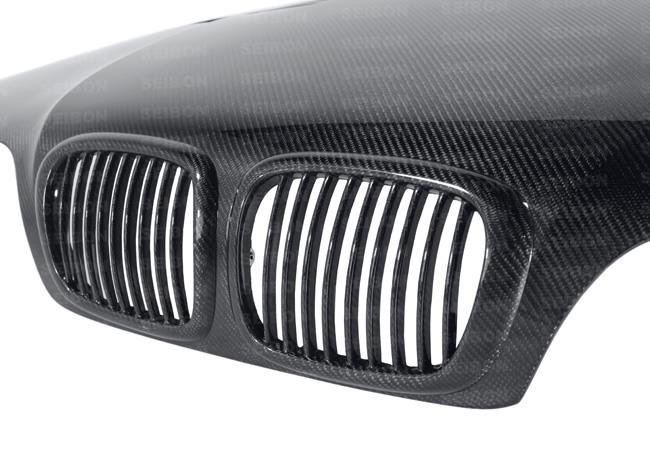 Seibon 97-03 BMW 5 Series 4Dr (E39) GTR-Style Carbon Fiber Hood - Image 14