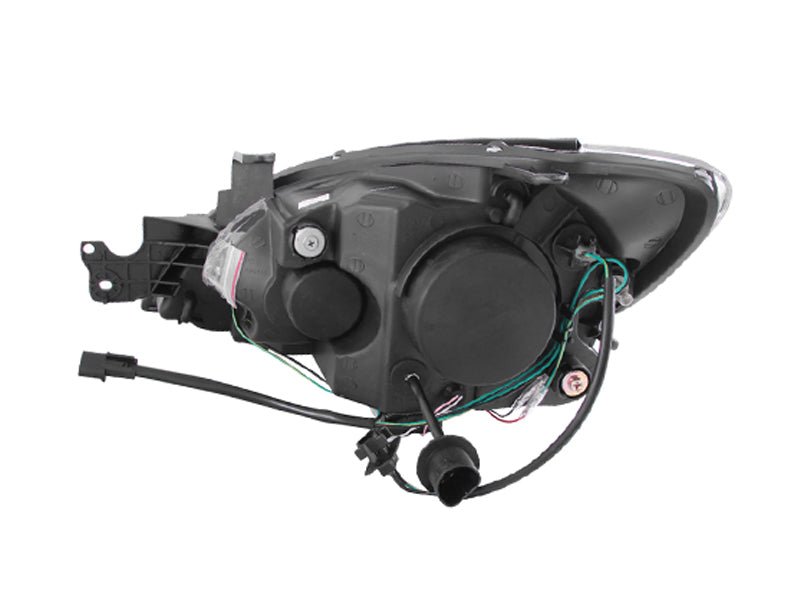 ANZO 2004-2007 Mitsubishi Lancer Projector Headlights w/ Halo Black (CCFL) - Image 6