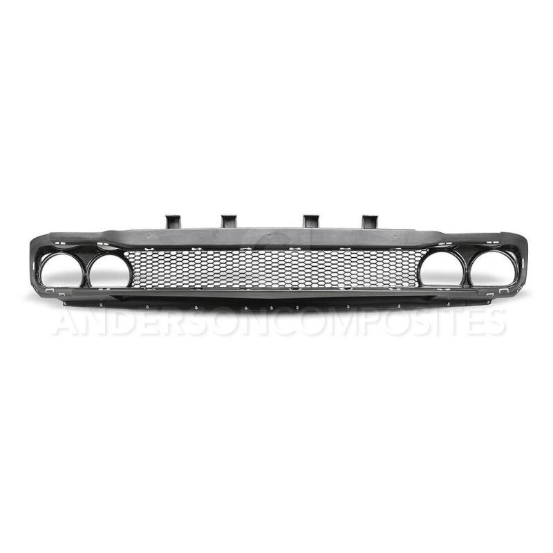 Anderson Composites 15-18 Dodge Challenger Type-AS Front Upper Grille - Image 4