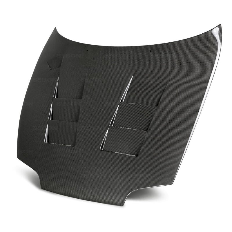 Seibon 93-98 Toyota Supra (JZA80L) TS Style Carbon Fiber Hood - Image 6