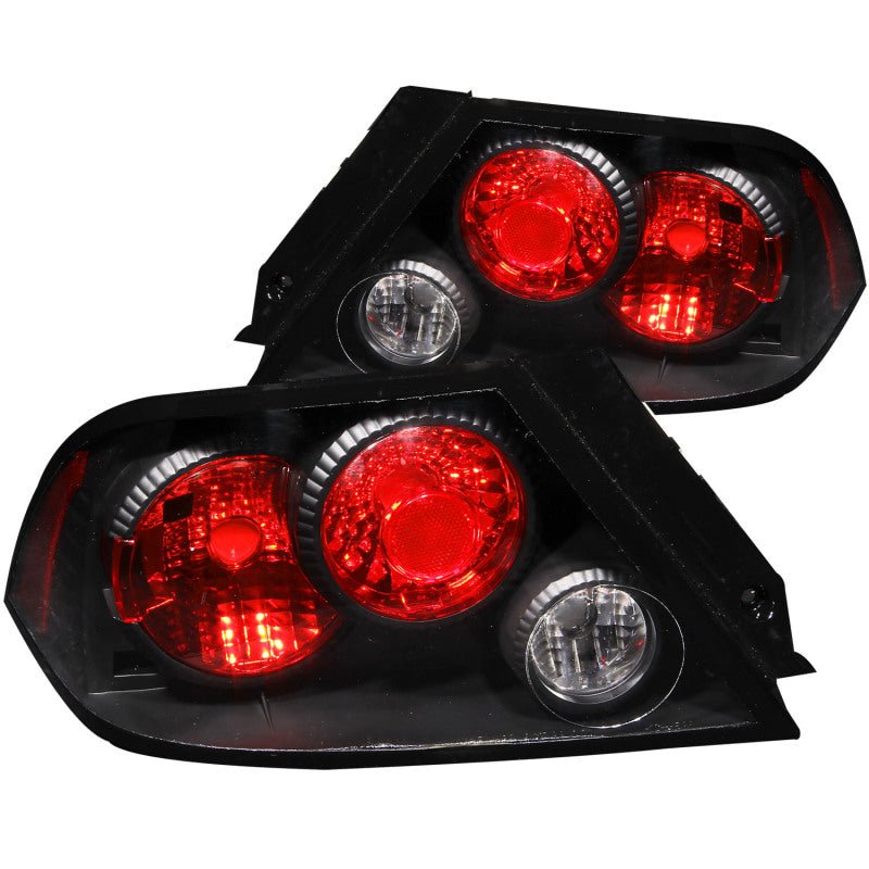 ANZO 2002-2003 Mitsubishi Lancer Taillights Black - Image 2