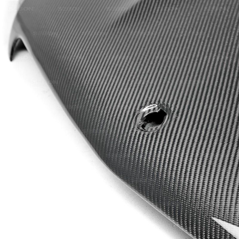Seibon 12-14 Mercedes C-Class GT Style Carbon Fiber Hood - Image 7
