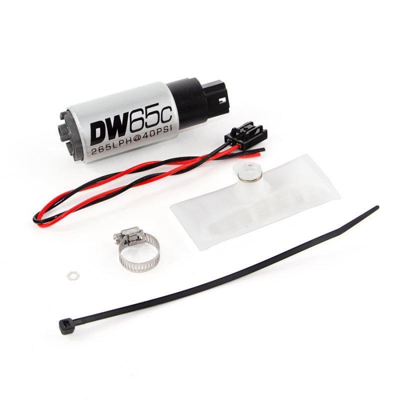 DeatschWerks 88-91 BMW 325i DW65C 265lph Compact Fuel Pump w/ Install Kit (w/o Mounting Clips) - Image 2