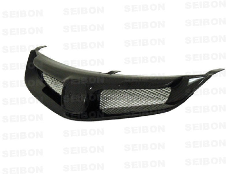 Seibon 06-10 Honda Civic 4Dr JDM / Acura CSX MG-Style Carbon Fiber Grill - Image 3