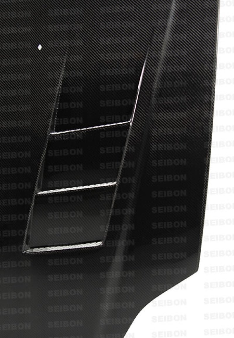 Seibon 99-00 Honda Civic (EM1/EJ6/7/8/EK9) TS-Style Carbon Fiber Hood - Image 9